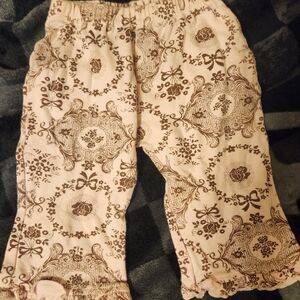 Vitamins Baby Pink and Brown Patterned Bottoms